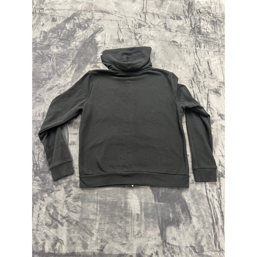 Victoria's Secret‎ PINK Black Full Zip Logo Hoodie Sweatshirt Womens Medium - Picture 2 of 7